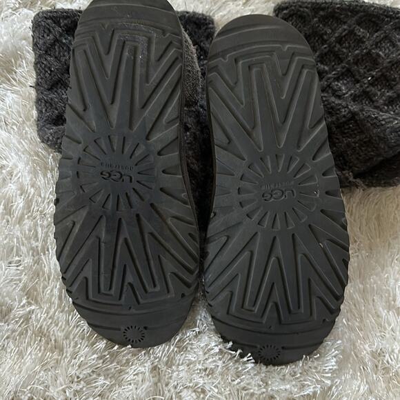 Ugg Latice Cardy Knit Boots Charcoal Gray Warm Wool Buttons Sz 8 Australia - Picture 7 of 9